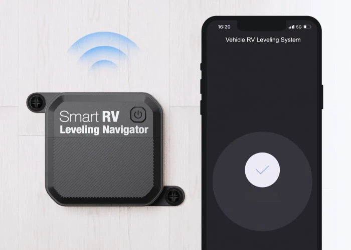 Smart RV Leveling Navigator | Wireless Bluetooth Caravan Leveler