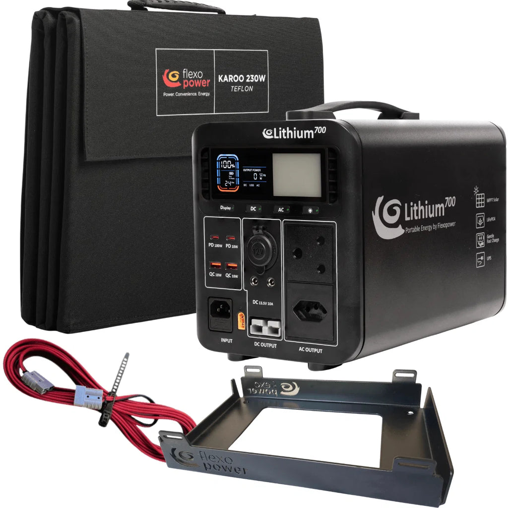 FlexoPower Lithium700 and Solar Panel Combo R&D Offroad Online