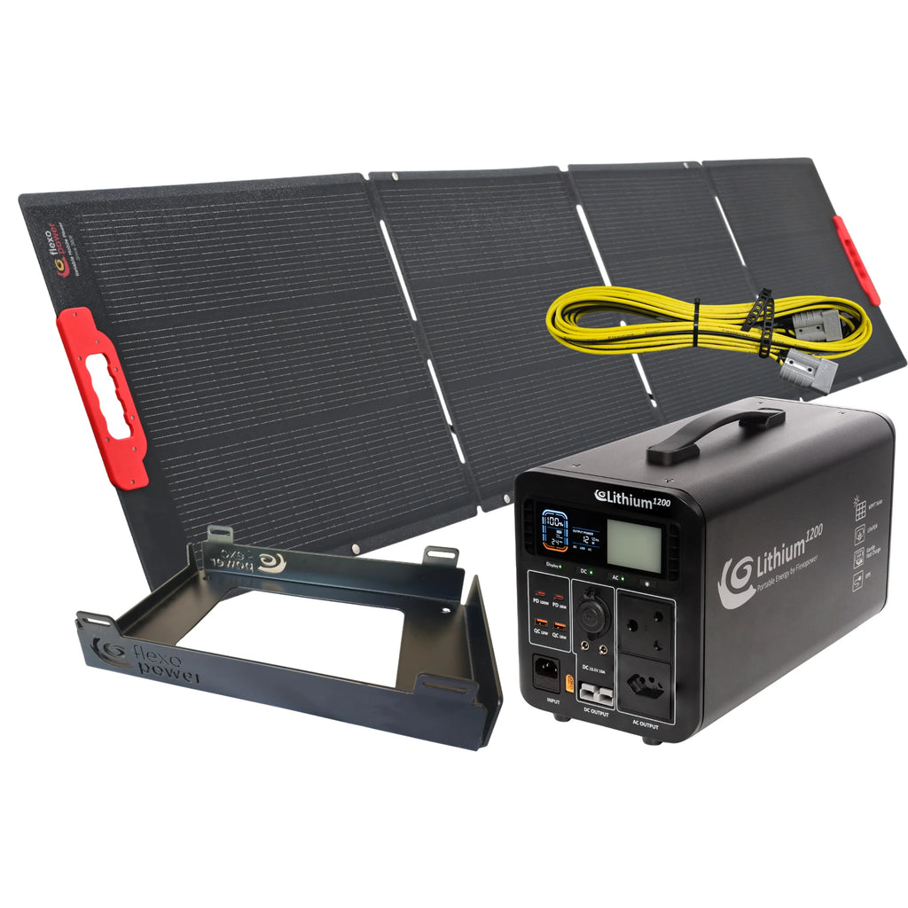 FlexoPower Lithium1200 and Solar Panel Combo R&D Offroad Online
