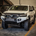 White Toyota SUV in a garage setting