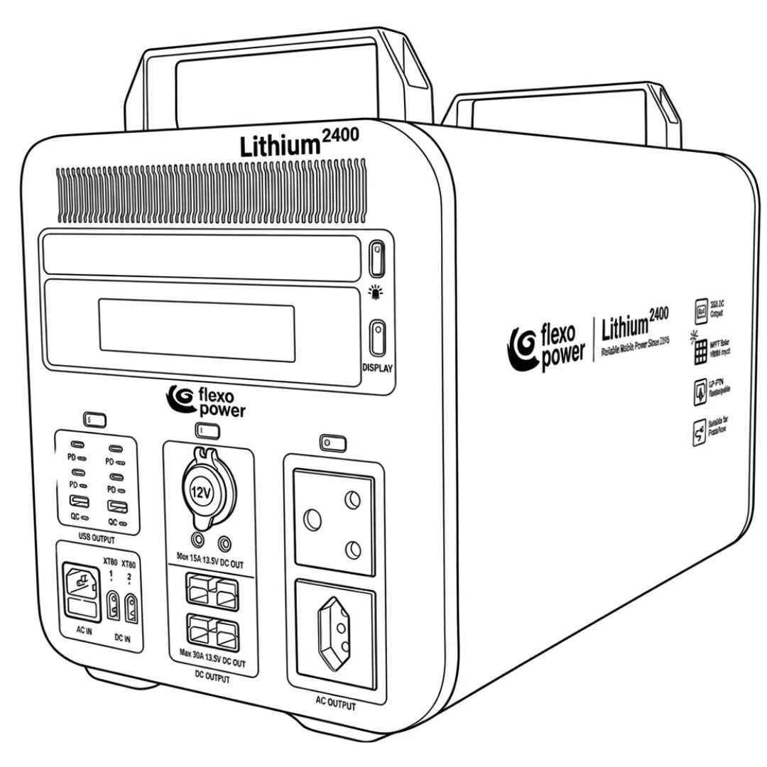 FlexoPower FlexoDrive Lithium2400 Portable Battery System R&D Offroad Online