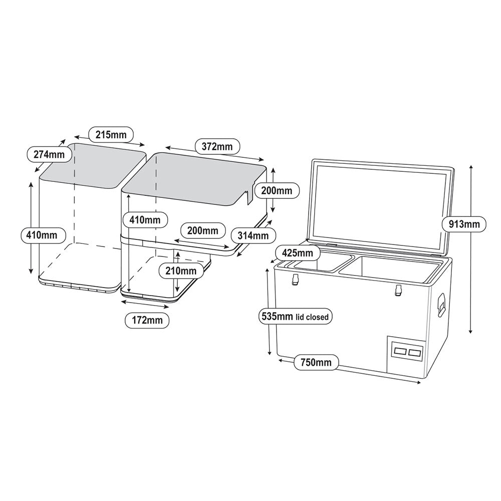 NL 60 Legacy Smart Dual Refrigerator & Freezer