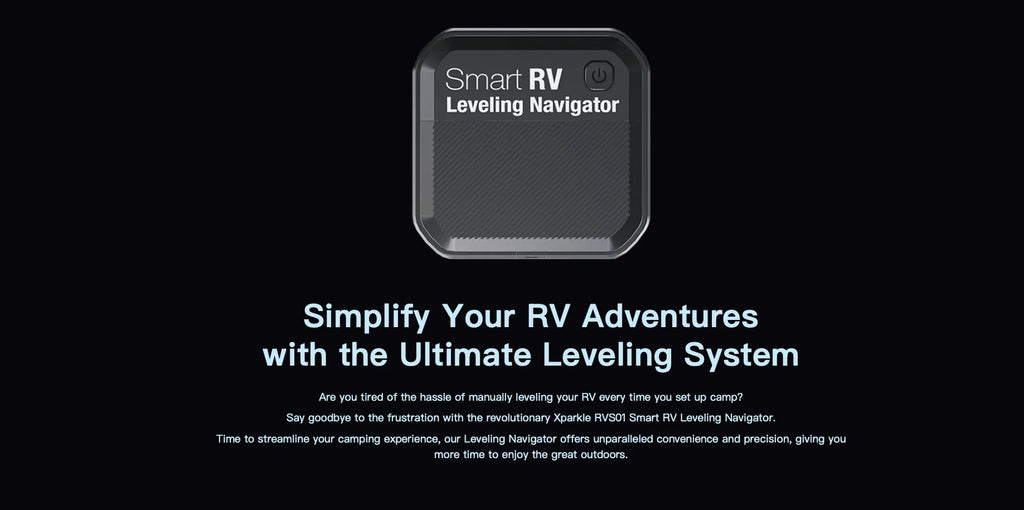 Smart RV Leveling Navigator | Wireless Bluetooth Caravan Leveler