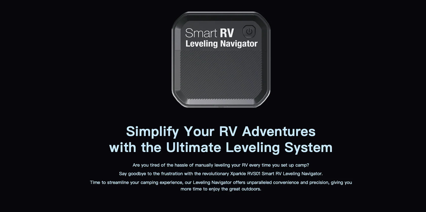 Smart RV Leveling Navigator | Wireless Bluetooth Caravan Leveler