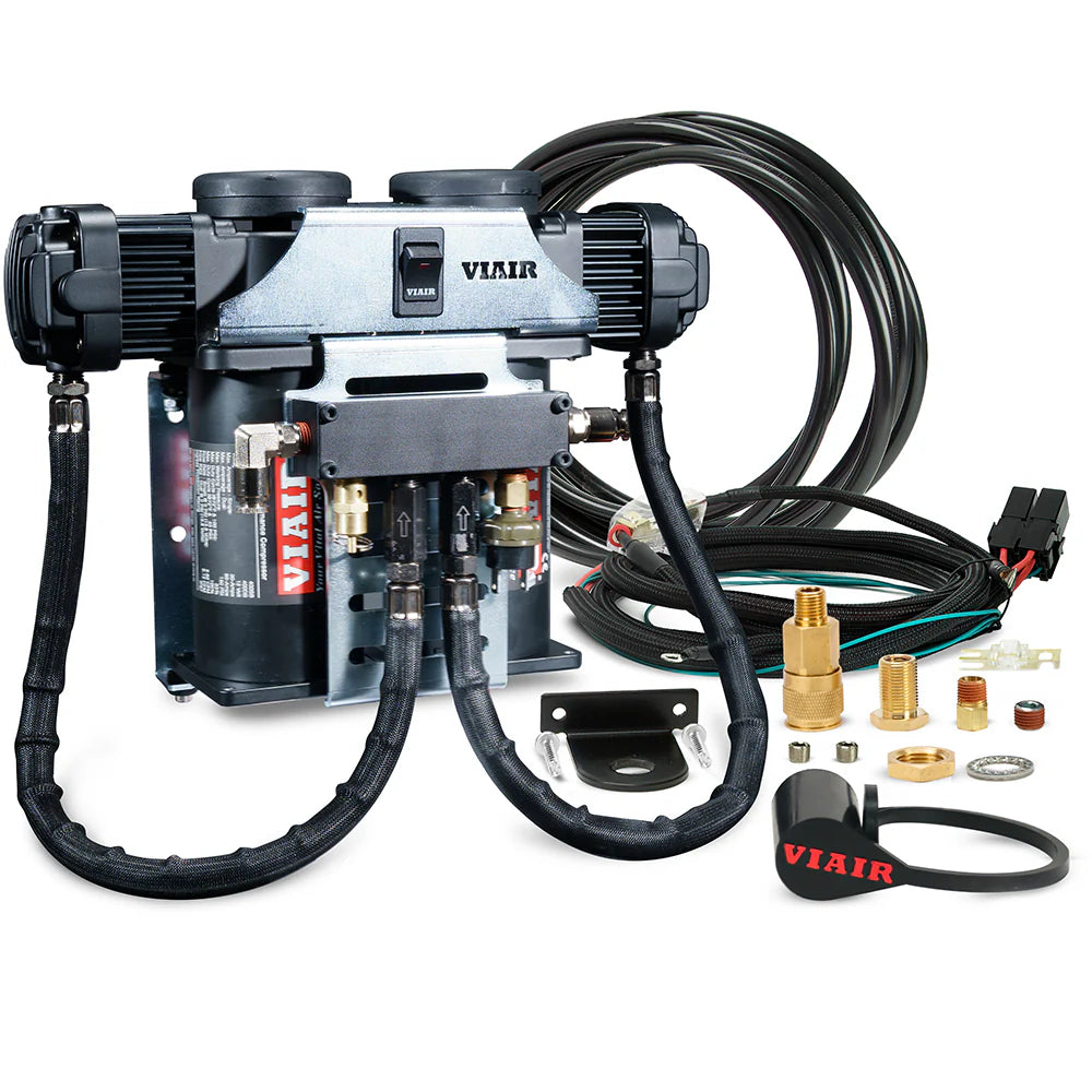 VIAIR 400C Dual VMS Vehicle Mounted Air Compressor System with Cradle Bracket