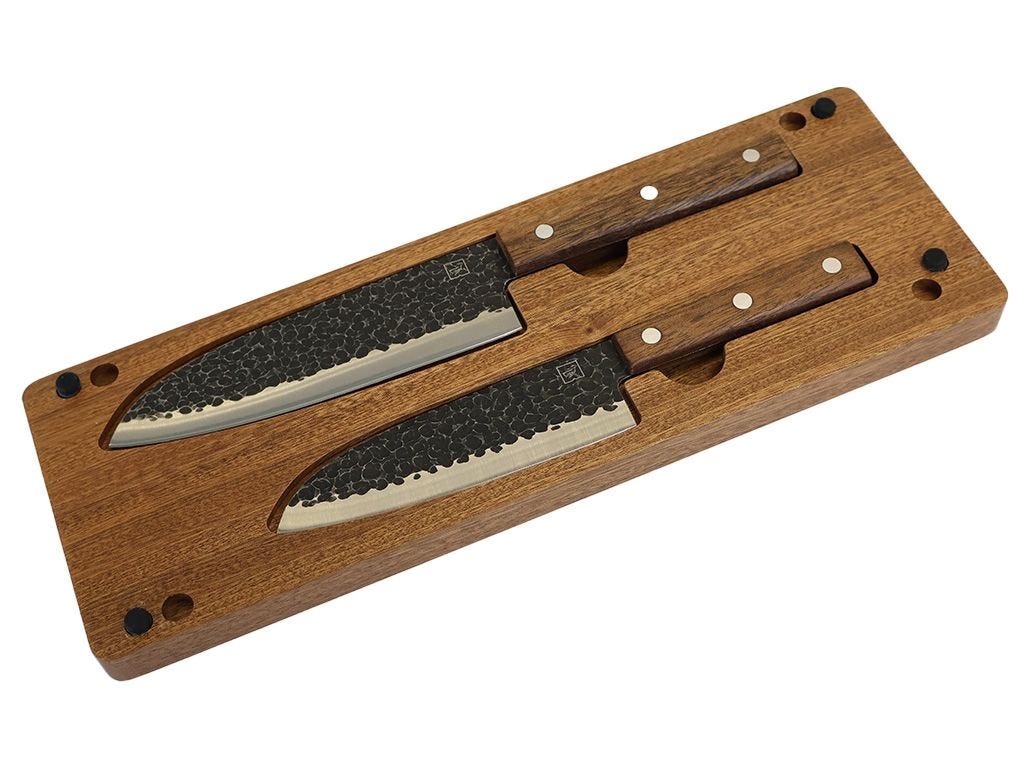 Dometic Front Runner Kitchen Knife Set with Cutting Board and Sharpener