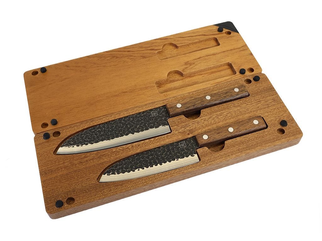 Dometic Front Runner Kitchen Knife Set with Cutting Board and Sharpener